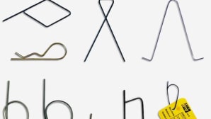 Metal hooks for tags