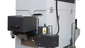 Tunnel furnace with basin belt conveyor on wheels