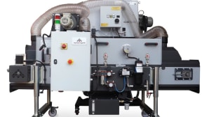 Schmiermaschine mit Förderband