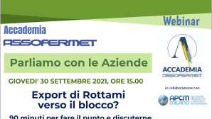 Export di rottami, il webinar a cura di Accademia ASSOFERMET