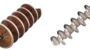 Spiral brushes for rod and wire