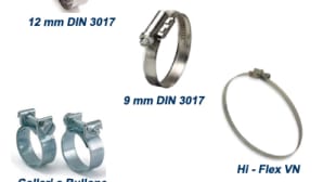 Bands, bolt clamps and cable glands for clamping and cabling