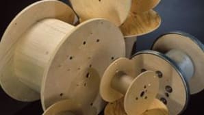 Plywood reels for wire, cable, rope, tape and chain products