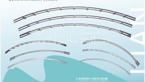 Carbon fiber bows for wire and cable machines