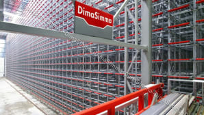 Automatic warehouse for long metal products