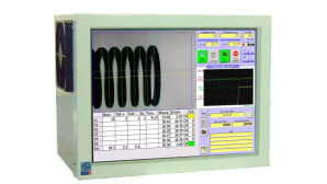 Tab model vision system with camera for spring length and diameter on board the machine