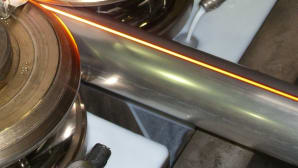 Induction welding machines for stainless steel tubes