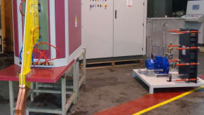 Conduction welding machines for steel tubes