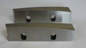 Hard steel scrap shear blades