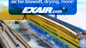 EXAIR’s Super Air Knife Intelligent Use of Compressed Air