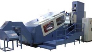 Double starter thread rolling machines for bolts