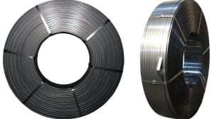 Cold rolled flat wire coils with round edges