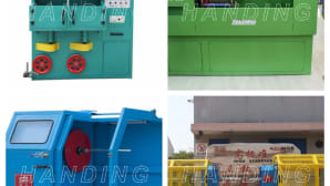 Vertical and horizontal taping machines for wire and cable