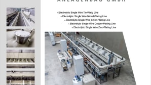 Electrolytic wire-plating lines now available from Lukas