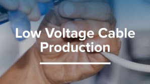 Low voltage cable production lines