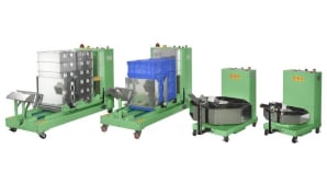 Automatic batch separators for springs, small metal parts, and fasteners