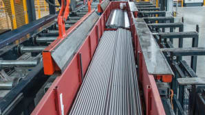 Automatic warehouse for bars storage