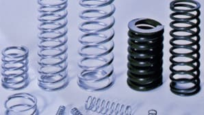 Cylindrical, conical and biconical compression springs