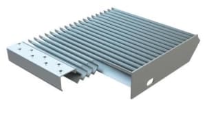 Galvanized steel grating steps