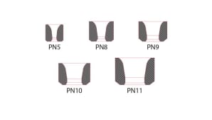 Pressure wire drawing inserts