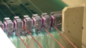 Single-wire or multi-wire copper coating lines