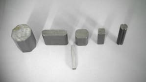 Special steel profiles by extrusion or drawing in custom lengths 