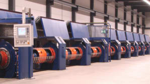 Tubular stranders for Al and Cu conductors, steel strands and ropes
