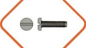 Slotted cheese head screws DIN84 standard