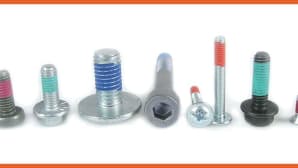 Screws with patch