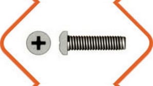 Steel Phillips screws