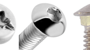 Convex head metric and self-forming screws