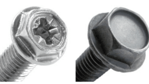Hex washer head metric and self-forming screws