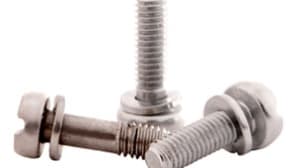 Screws with pre-assembled washers