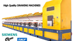 Heavy duty wire drawing machines