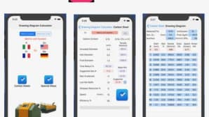 Calculate the drawing diagram directly from iPad and smartphone