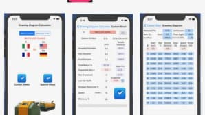Calcola il diagramma di trafilatura direttamente da Ipad e Smartphone