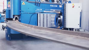 Bending machines for ship frames, angle sections, HP bulbs, T profiles