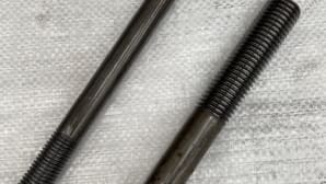 Partially threaded round bars