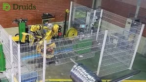 Flexible wire coil splitting line for exact weight coils