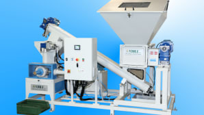 Automatic plant for shredding and briquetting chips