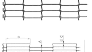 Wire mesh belt with single or double hook cells - NTGRSK and NTGRZK