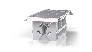 In-line laser device for measuring straightness on rods and tube
