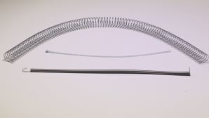 Spiral springs in steel and non-ferrous alloys.