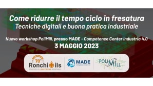 Come ridurre il tempo ciclo in fresatura: workshop il 3 maggio