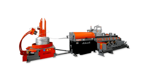 Schnell's new automatic straightening machine on the Interwire stage