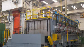 Continuous or chamber furnaces for heat treatment of aluminum parts