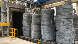 Giuseppe & F.lli Bonaiti just installed a brand new heat treatment furnace for wire rods