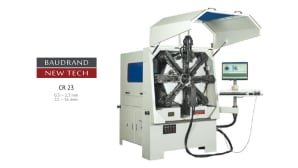 Baudrand New Tech to present its spring and wire forming machine in a new video