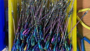 Water depth measurement tool for prawning