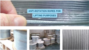 Safe lifting with anti-rotation ropes offered by Blutref